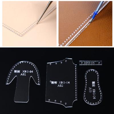 Handmade Mold Shoes Acrylic Templates Leather Handmade Leather Craft Bag Template  Sewing Tool