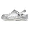 Crocs Baya Comfortable Versatile Commuting Clogs Men clogs Silver 205975-0P1