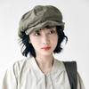 Dámský baret Vintage styl Jednobarevný Japonský styl Nastavitelný obvod hlavy Krátká krempa Malířský klobouk Každou příležitost Newsboy Cap