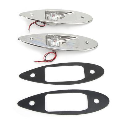 Paar LED Navigationslicht Rot Grün Edelstahl für Marineboot 12V