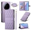 Wallet Case for 17 Ultra - Leather/PU, Purple, With Lanyard