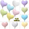 20 Inch Matte Crooked Heart Aluminum Film Balloon Candy Color Curved Love Helium Balloon Party Decoration