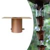 Rain Chain Gutter Installation Sturdy Ornament Garden Decor Metal for Backyard Yard Outdoor