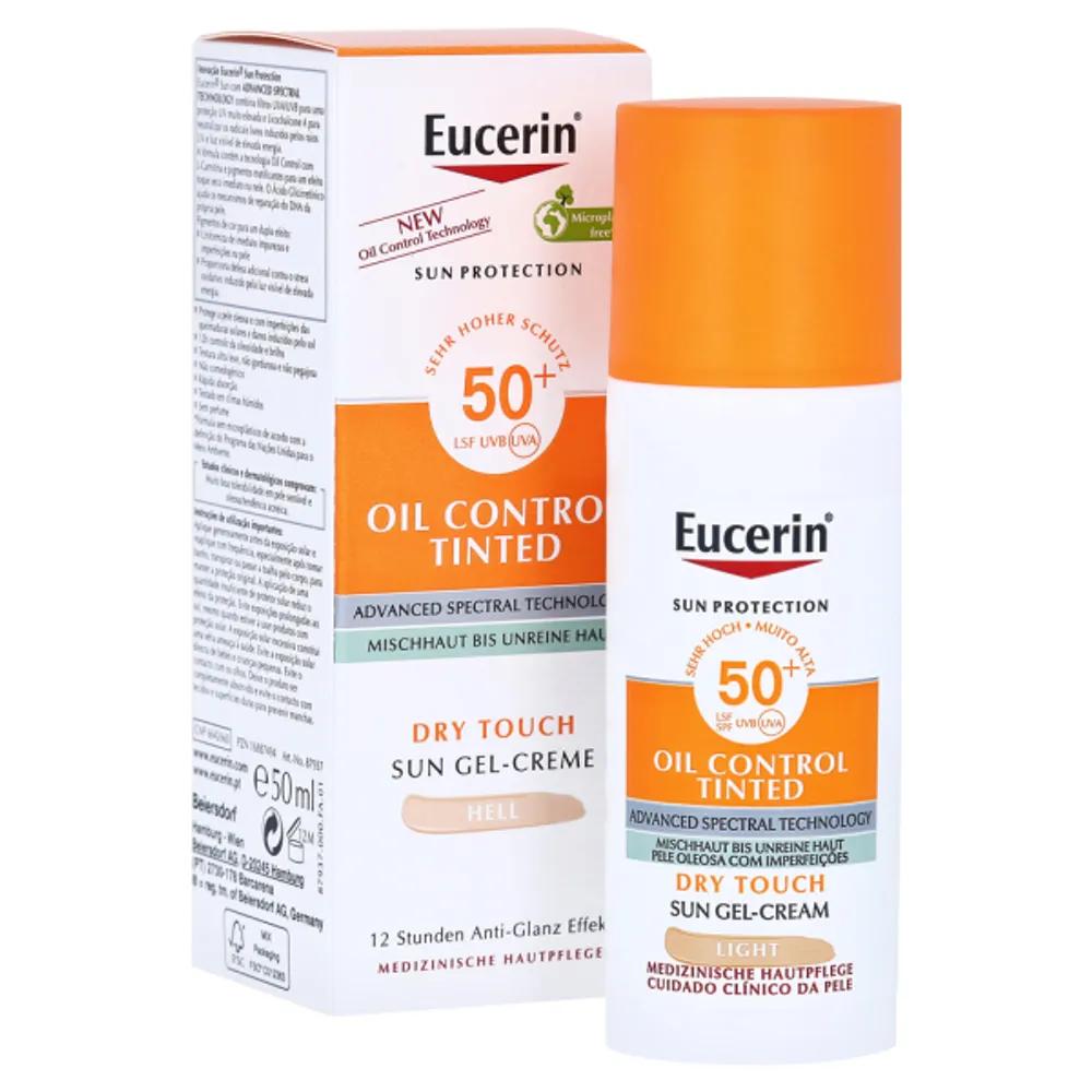 Eucerin Oil Control Tinted Sun Gel Cream SPF50+ Light 50ml