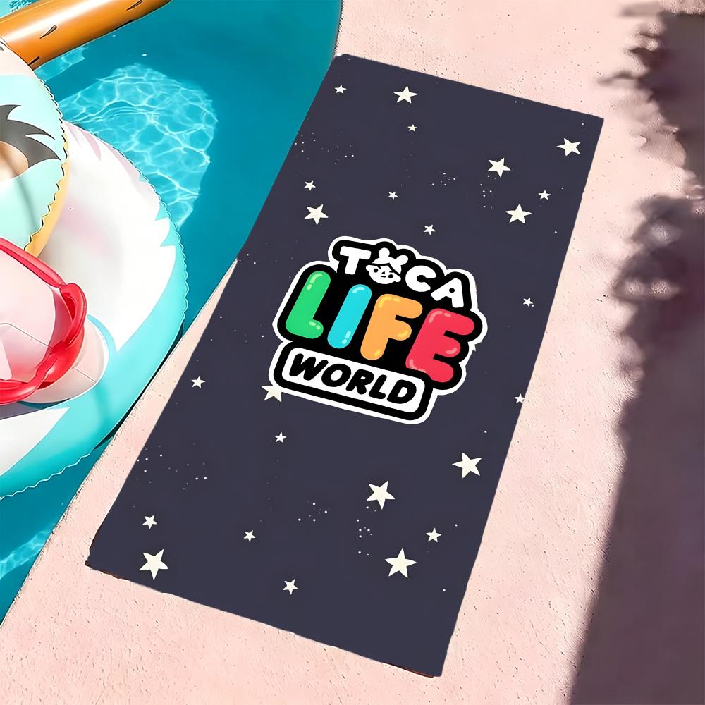 T-Toca Life World Towel Microfiber Beach Towel, Quick-Dry, Sand-Free, Ultra-Fine Fiber, Super Soft.