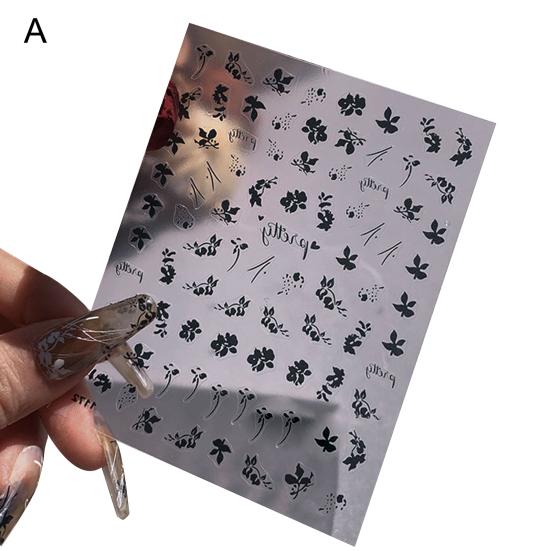 Delicate Manicure Sticker Soft Texture 5 Styles Stain-resistant