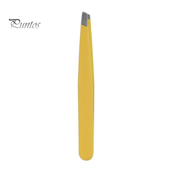 Small Hair Removal Tweezers 4Pcs/Set Slant Eyebrow Set Stainless Steel Ingrown Clip Tool Flat Mouth Short Clipping