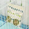 Hanging Pouch Pet Hay Bag 2/3 Holes Hamster Guinea Pig Feeding Bag Rabbit Chinchilla Hay Feeder Storage Bag for Small Animal