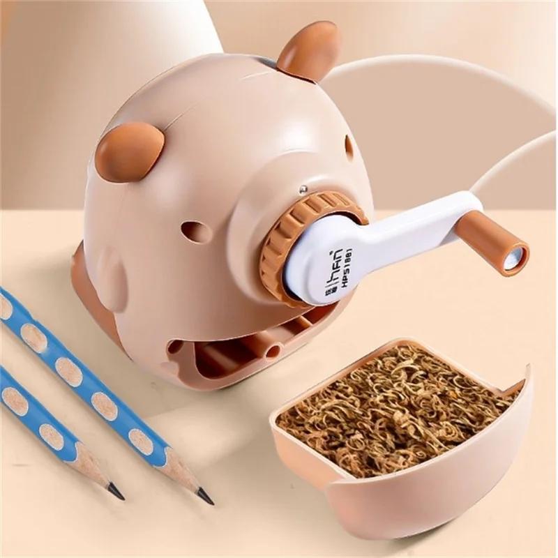 1pc Kawaii Capybara Sharpener | Manual Desk Tool for Pencils - Portable 8cm Office/School Accessory (Brown),Easy-Use Design