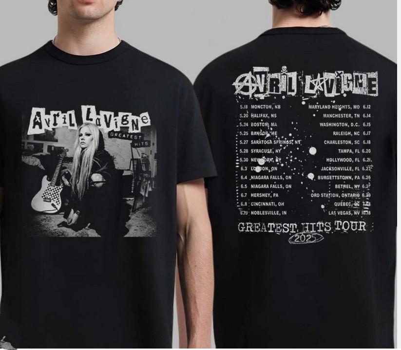 

Avril Lavigne 2025 Greatest Hits Tour Shirt Unisex T-Shirt M