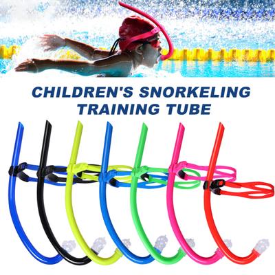 Schnorchel-Trainingsrohr für Rundenschwimmen, Tauchen, Schnorchel-Atemrohr mit Stirnband