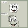 Big-Eyed Funny Face Expression Toilet Seat Sticker Bathroom Decor Creative Removable Waterproof Decal