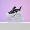 Anta Comfortable Versatile Lightweight Shock Absorbing Low Top Kids Running Shoes Kids Running Shoes Black White Purple A22435522-5