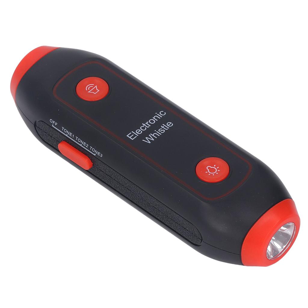 Fischietto Elettronico 3 Toni 3 Livelli di Volume Fischietto Senza Soffio con Luce LED per Allenamento Sport