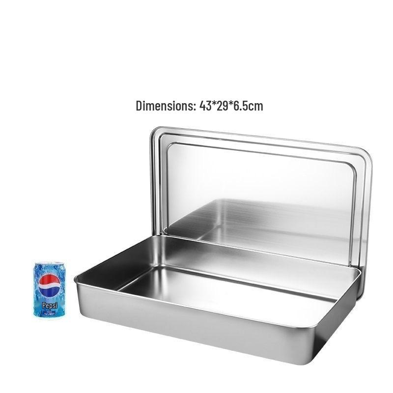 Stainless Steel Condiment and Ingredient Storage Box Set with Lids