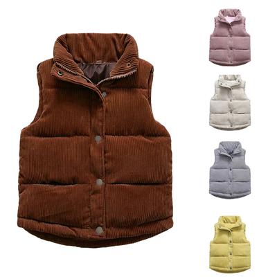 Kids Casual Padded Vest Warm Quilted Sleeveless Jacket for Boys and Girls