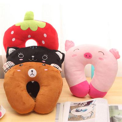 Cartoon Kids U-Shaped Pillow Plush Neck Pillow Nap Pillow Lunch Break Pillow