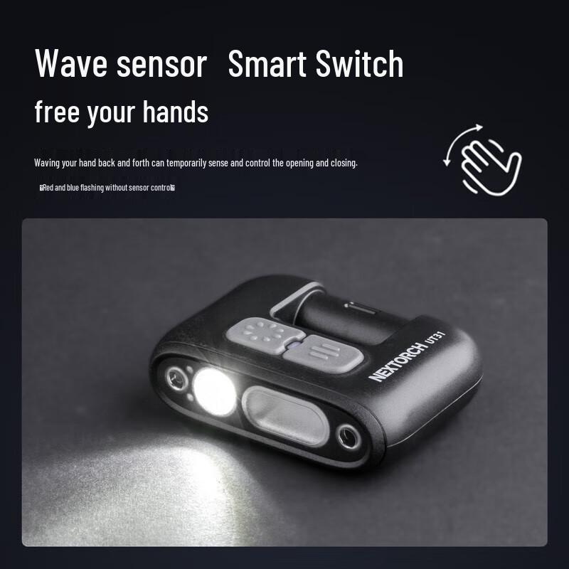 Nextorch UT31 Wiederaufladbare Rote/Blaue Signal-Schulterleuchte