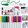 Set of 12 Color Water Based Ceramic Paint Markers For Artistic Creative Art Projects On Pottery And Glass Surfaces