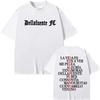 Rapper Dellafuente Album Letters Print Tshirt Men Women Vintage Hip Hop Pop Music T Shirt High Quality Top 2026 Springsummer