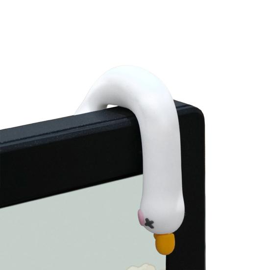 Mini Resin Goose Figurine Funny Resin Small Goose Computer Decor Collectible Cute 3D Craft Sculpture for Office Desk Car Dashboard Home Decor