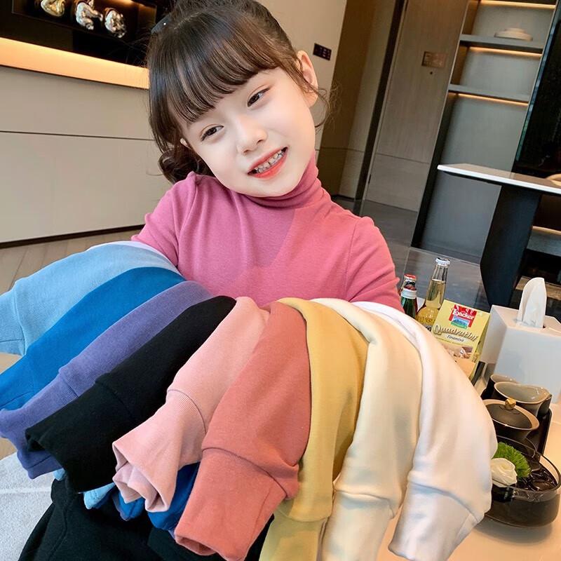 MIMIHELLO Girls  High-Neck Long-Sleeve Thermal Top 160cm