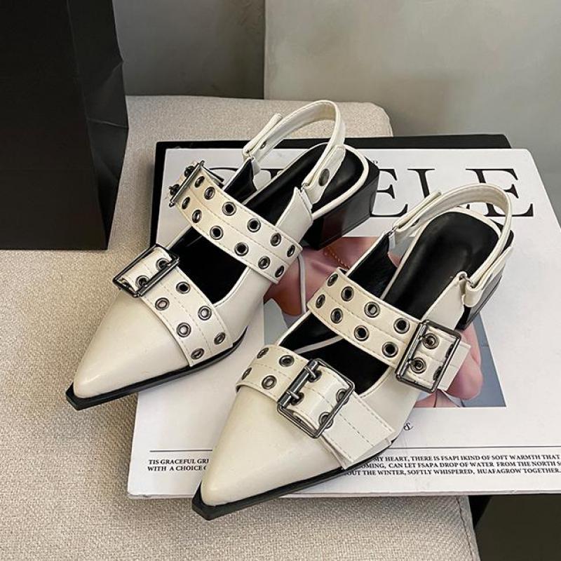 Fashion 2025 Summer Luxury Brand Women's High Heel Sandals Versatile Simple Slim Heel Slippers for Versatile Occasions Women Sandals