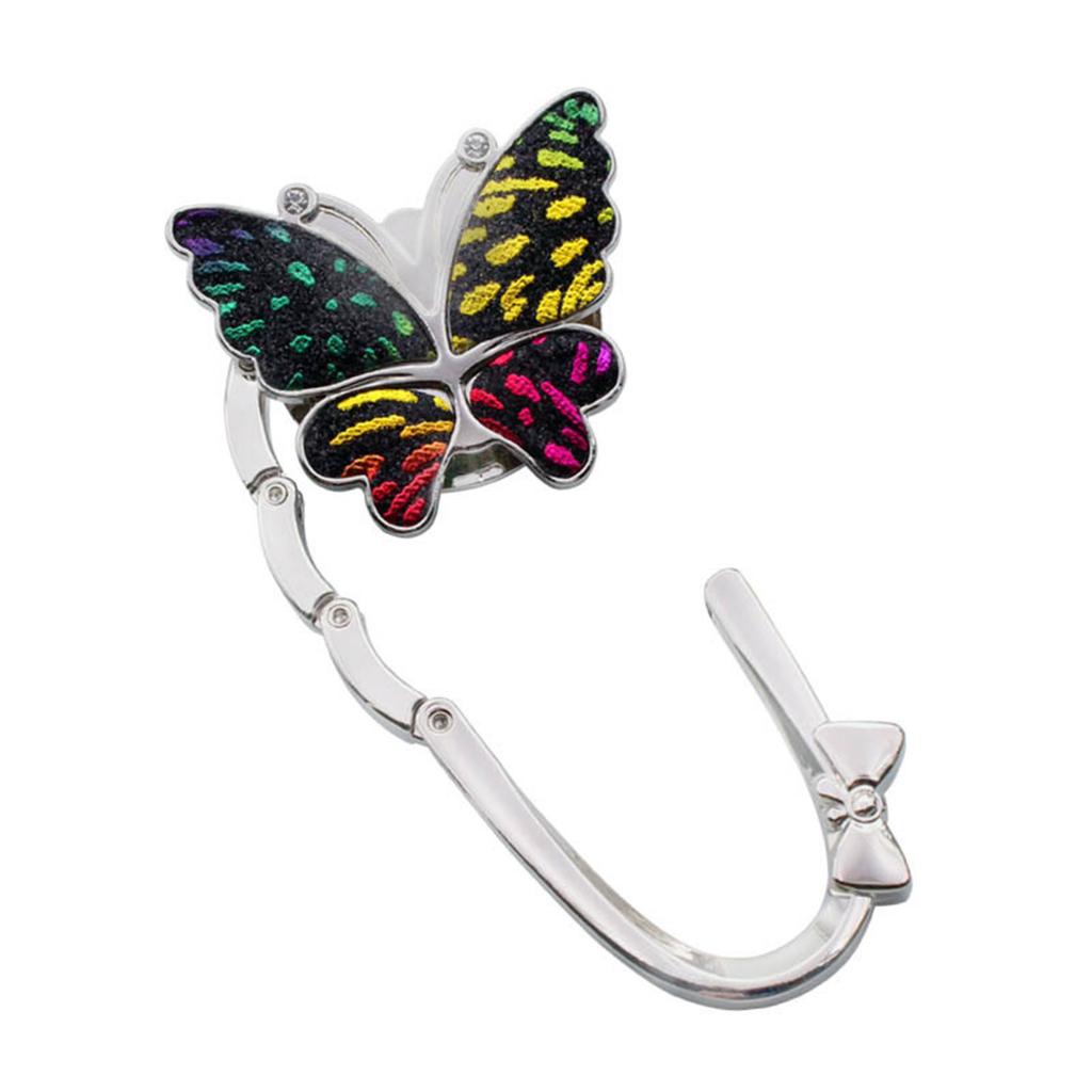 Portability Multifunction Colorful Butterfly- Purse Handbag Hook Folding Hanger Excellent Popular Practical Durable Hook