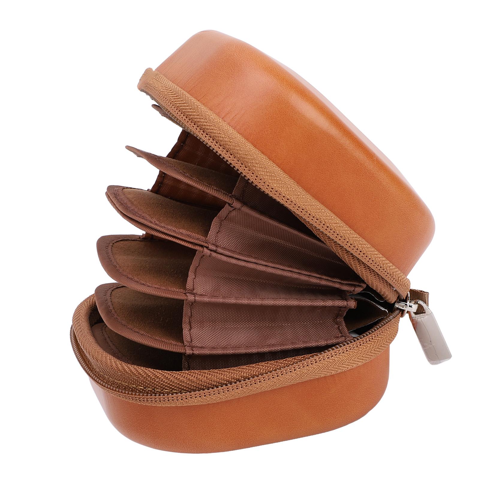 

Camera Filter Bag Vintage PU Leather 8 Layers Storage Organizer Water and Shock Proof Protective