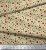 Soimoi Purple Japan Crepe Satin Fabric Flower Artistic Decor Fabric Printed Metre 42 Inch