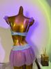European & American Lace Camisole Bra - Sexy Mesh, Color-Block Lingerie for Women