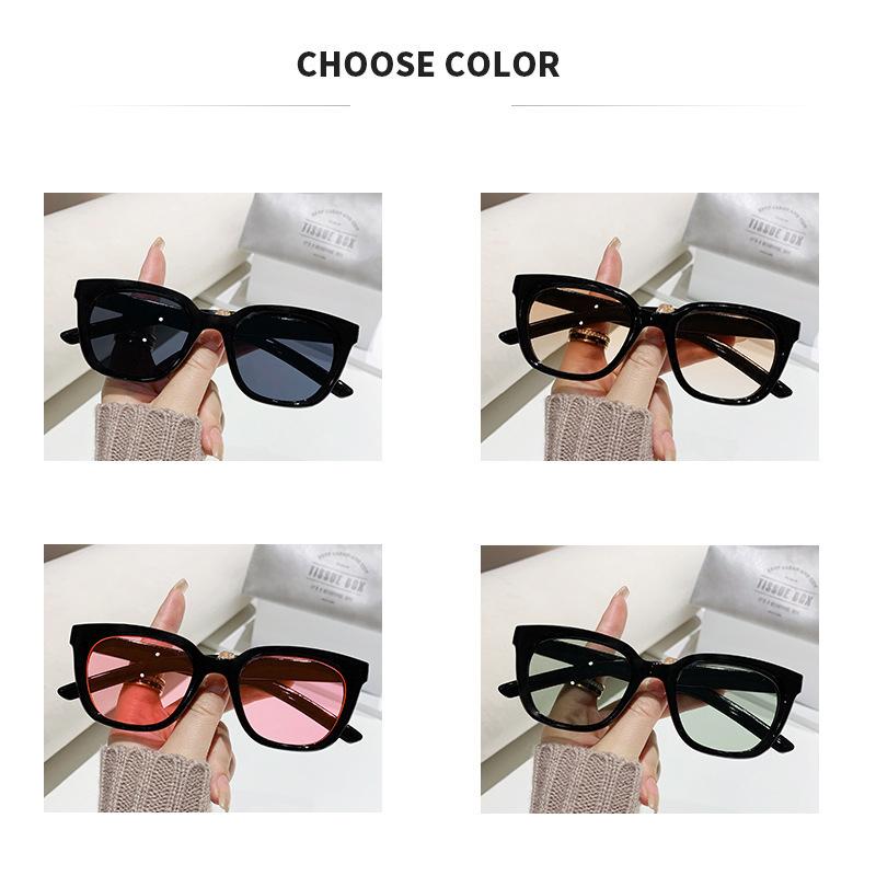 Vintage Men Women Big Sunglasses Men Square Shades Brand Designer Unisex Sun Glasses Black Lense Male Female Sunglasses UV400