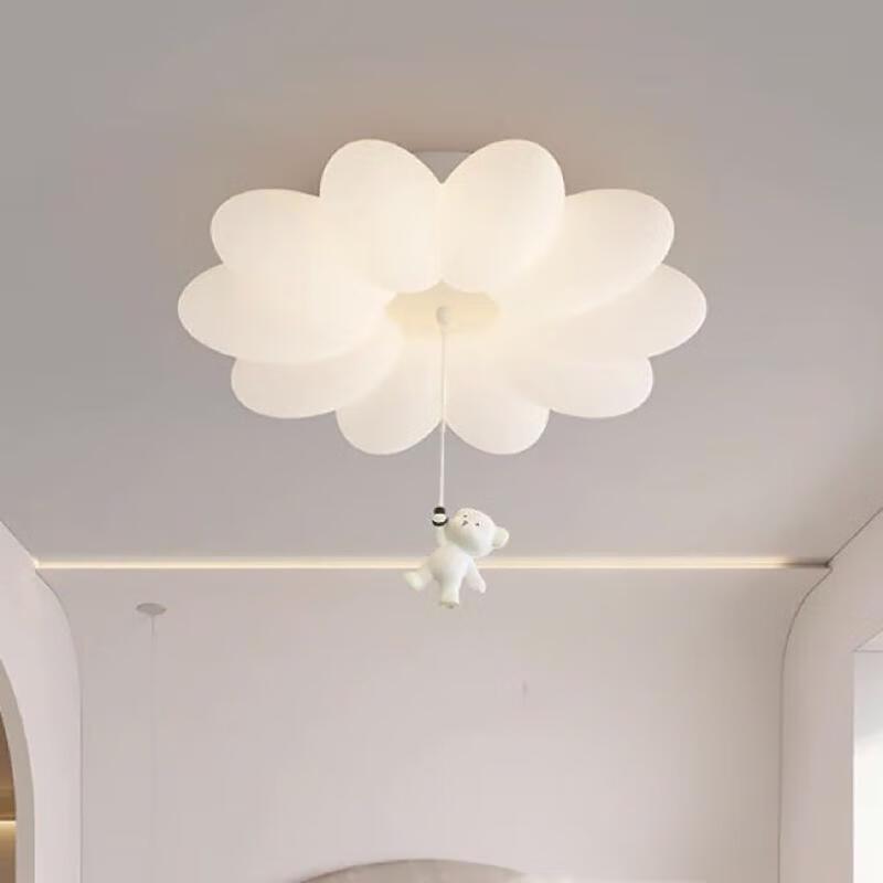 Светодиодный потолочный светильник UOSU для детской спальни, защита глаз, цветок и подвесной мишка