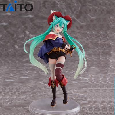 Anime Hatsune Miku Figure Fairy Tale Wonderland Hatsune Miku Puss In Boots Kawaii Action Figure Adult Collection Model Toy Gift