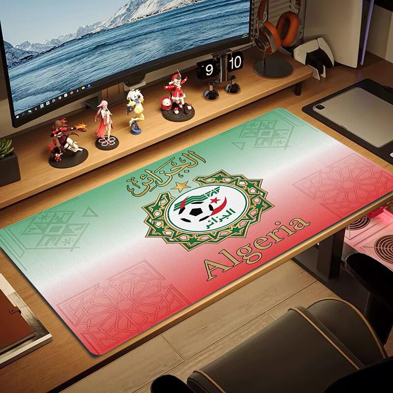 Algeria Football Color Mouse Pad Large Gaming Table Cushion Non-slip Laptop Tablet Big Mousepad XXL Mat Mini PC Playmat With Lock edge
