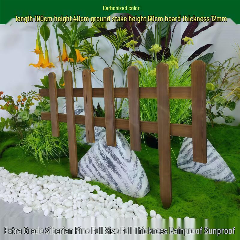 Outdoor Garden Decorative Wooden Picket Fence for Yard and Flower Beds