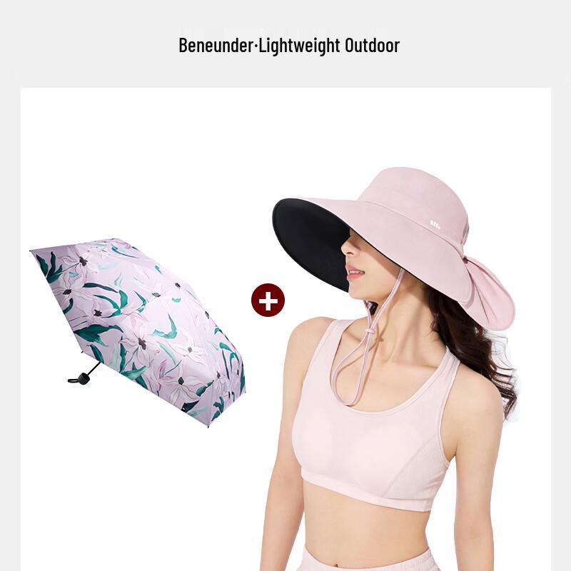 Beneunder UV Protection Shawl Hat & Umbrella Gift Set