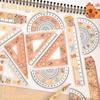 4pcs/set Office Supplies Soft Ruler Set Drawing Tools Straight Ruler Capybara Set of Rulers