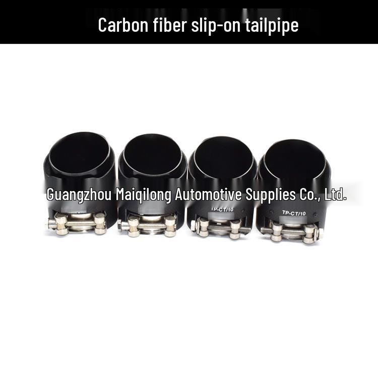 BMW M2/M3/M4 Carbon Fiber Exhaust Tip - Black AK Weld-Free