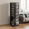 Media Storage Cabinet, CD Rack Tower, 34 Compartments Rotating Media Tower Rack for CDs, DVDs, Books and Game Discs, DVD Stand for Living Room, Home
