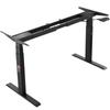Electric Standing Desk Frame Dual Motor Adjustable 65-129 Cm H Black