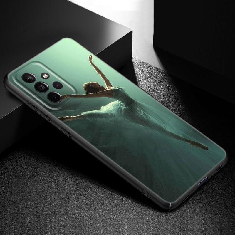 Ballet Dancer Phone Case For Samsung Galaxy A21 A30 A50 A52 S A13 A22 A32 A33 A53 A73 5G A11 A12 A31 A51 A70 A71 A72 Black Cover
