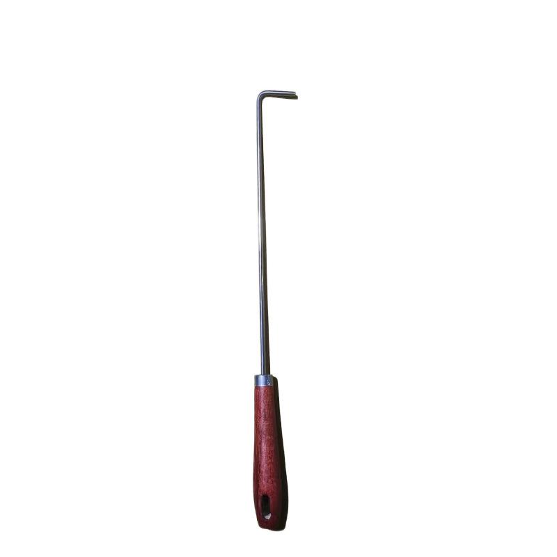 Stainless Fire Hook 30cm for Fire Wood Stove BBQ One Size серебряный