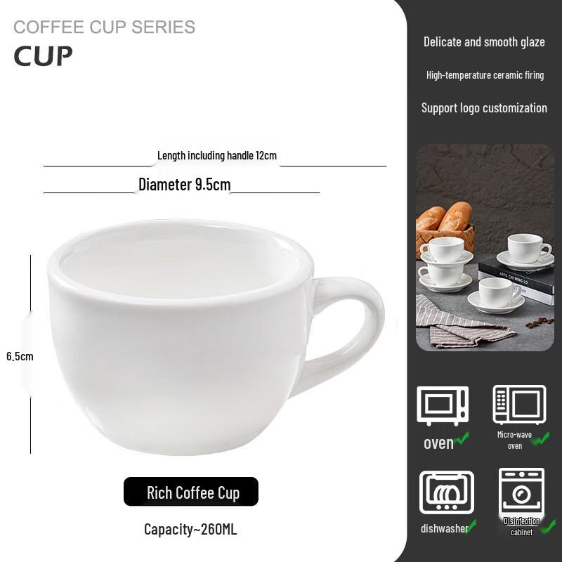 Ting Le Retro Ceramic Coffee Mug & Saucer Set