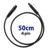 Dash Cam 4pin Extension Cable 4 Pin 50cm 0.5m Short Rear View Camera Rear