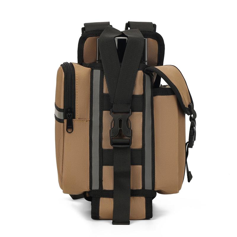 Outdoor Shoulder Bag Men Solid Color Shoulder Bag Business Backpack
