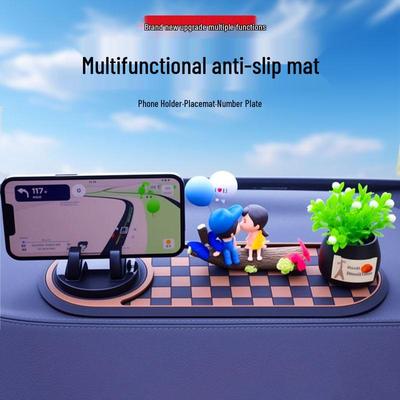 Tappetino Antiscivolo Multifunzione in PVC per Console e Porta Telefono