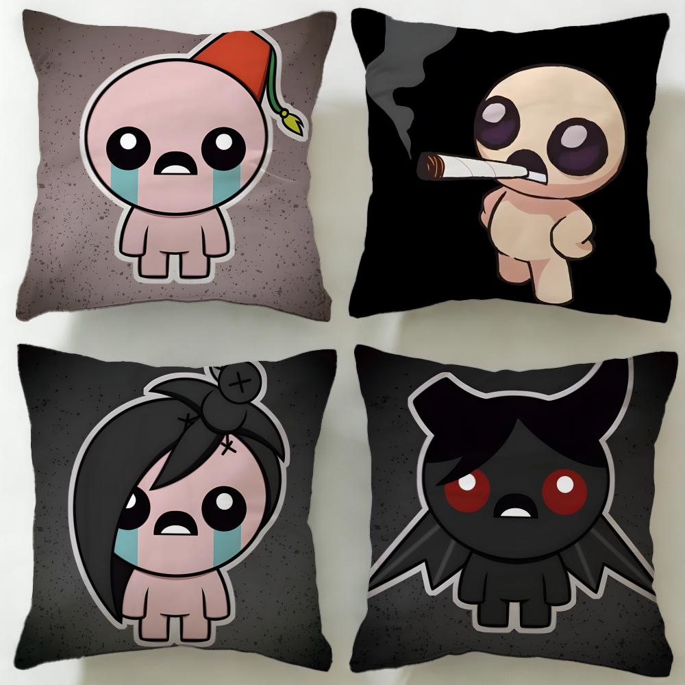 Trendy TThe Binding of Isaacable Cushion Cover Soft EasyWash Pillow Case Versatile for Couch Bed Travel and Office