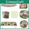 Jungle Animal Zoo Party Decorations For Boys Safari Themed Tableware And Props For Birthday Celebrations