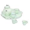 1:12   Tea Set Miniature Tea Cup Teapot Tray Decoration Kitchen Accessories